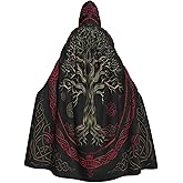 Yuawoi uawoi Hooded Cloak Robe Halloween Costume for Adults