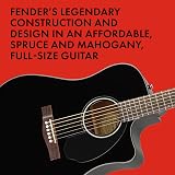 Fender CD-60SCE Dreadnought Walnut Fingerboard Black with Free Lessons view 7