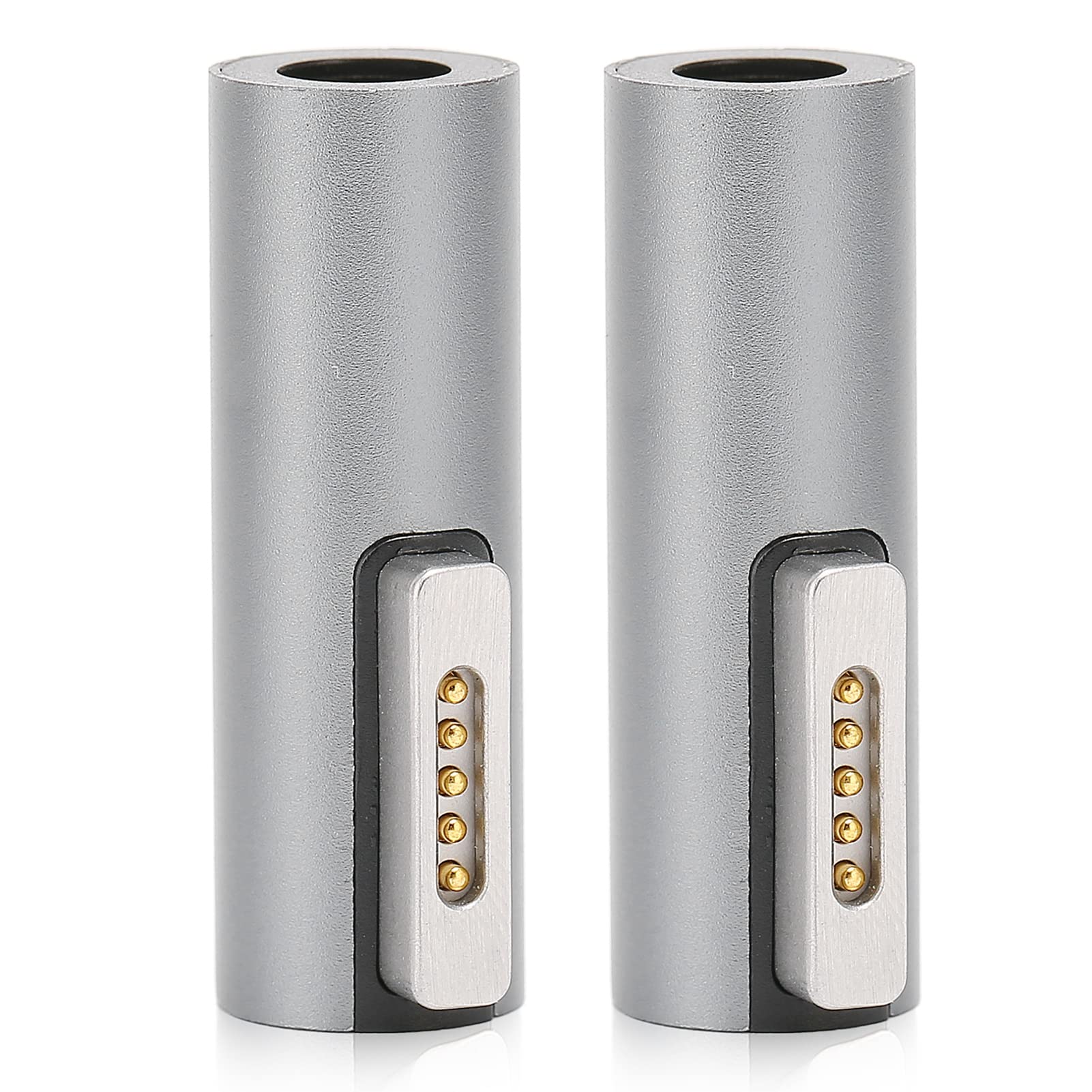 Bewinner 2PCS Magnetic Adapter, DC Female to 2 Adapter, 5A 18.5-20V PD Fast Charging for Book Pro/Air, Aluminum Alloy, ligent Protection