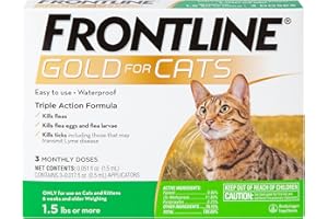 FRONTLINE® Gold for Cats Flea & Tick Treatment (Cats over 1.5 lbs.) 3 Doses
