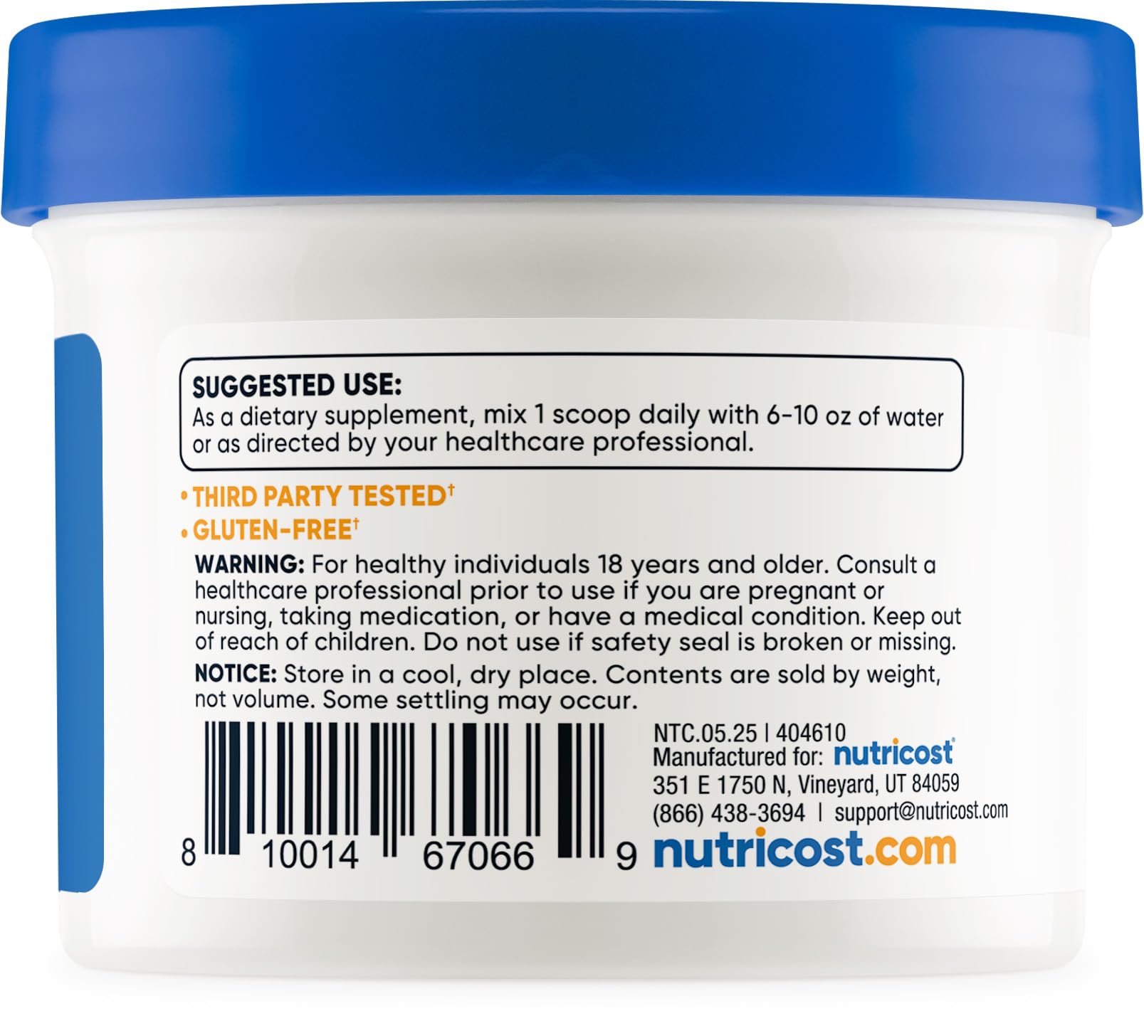 Nutricost Tudca Powder 25 Grams (Tauroursodeoxycholic Acid) - Gluten Free, Non-GMO