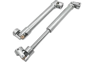 HOPLEX 2pcs Stainless Steel Drive Shaft 112-165mm for 1/10 RC Crawler Traxxas TRX6 Axial SCX10 Wraith Capra D90 TF2 Redcat GEN8