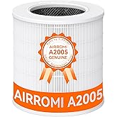 AIRROMI A2005 HEPA Air Purifier Replacement Filter, 3-In-1 Original Filter, Remove 99.97% of 0.3 Micron Particle 1 Pack White Activated Carbon 1Pack