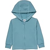Hanes unisex-baby Pure Comfort Organic Hoodie, French Terry Full-zip Hooded Sweatshirt, Infant Boys & Girls