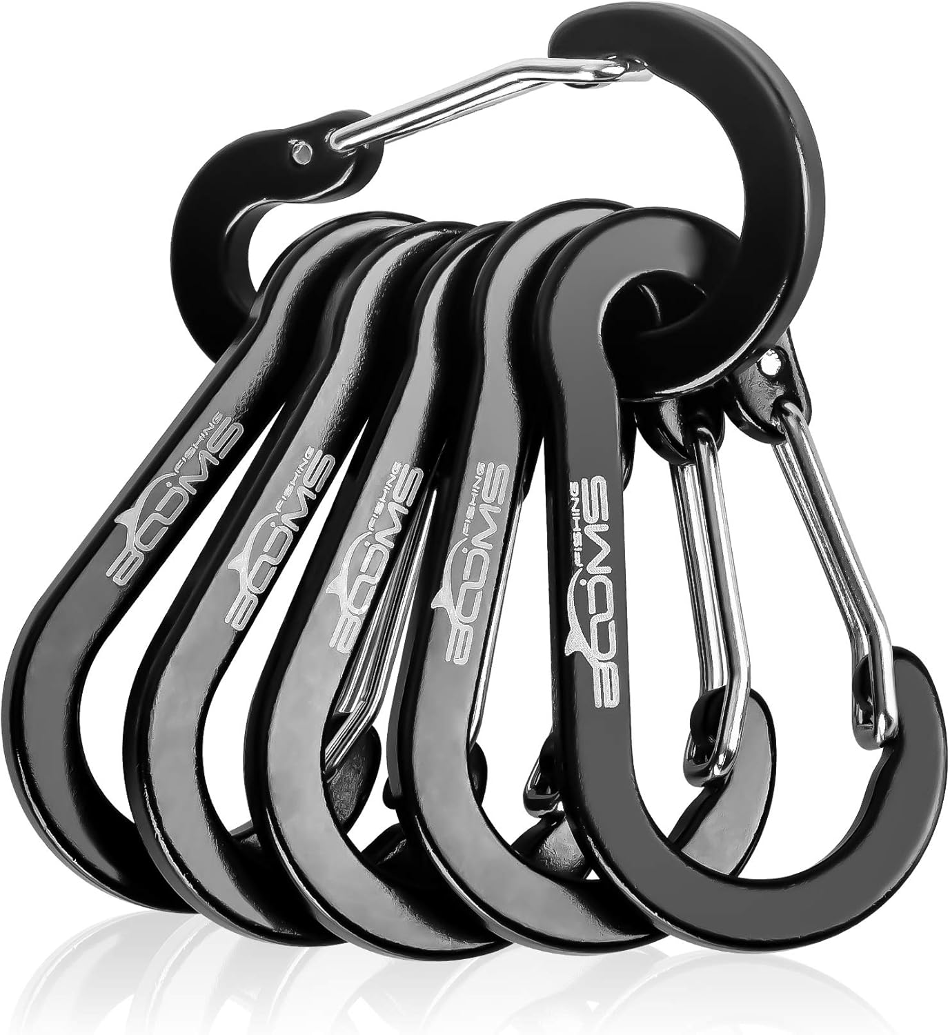 Booms Fishing CC1 Multi-Use Carabiner Clips: Clothing