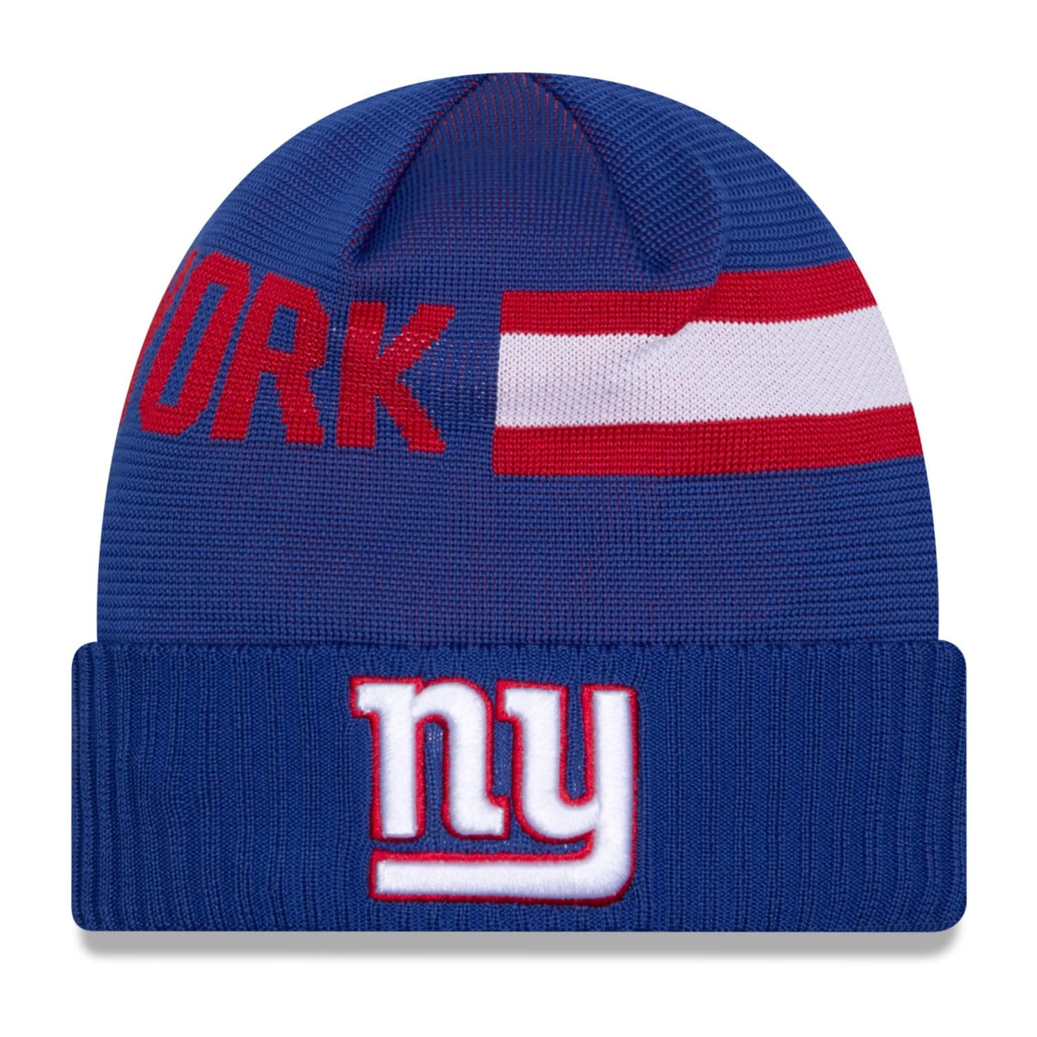 New Era NFL Sideline Tech Knit Beanie - New York Giants Royal