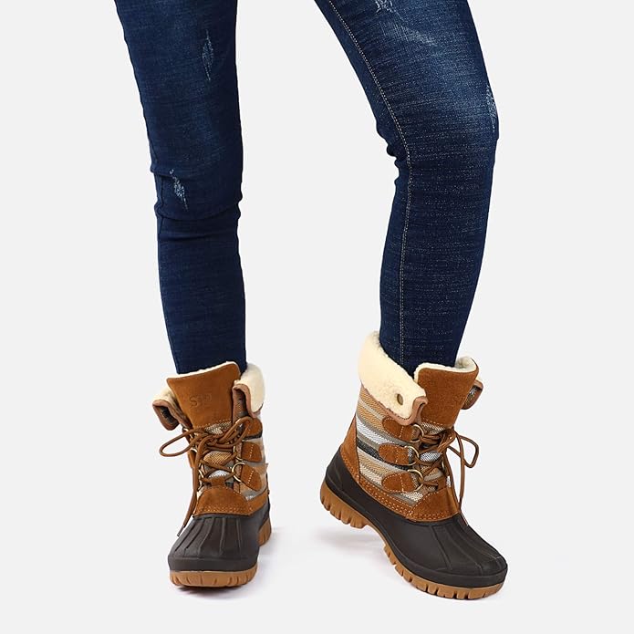 STQ Winter Boots Waterproof Weather