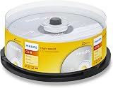 Philips CD-R 80 Minute 52x Spindle 25 Pack Recordable Blank Discs