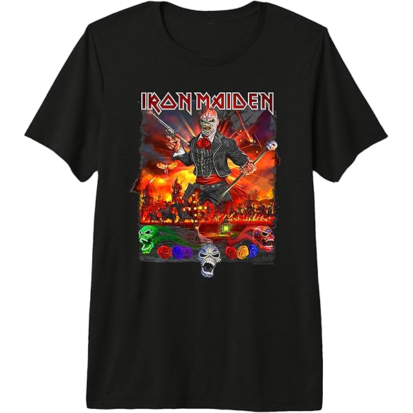 Amazon.com: Iron Maiden Japan Event Premium Tri-blend T-Shirt