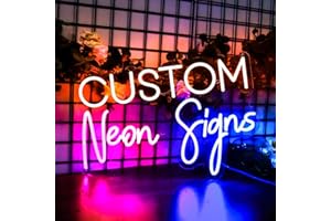 Custom Neon Signs, Personalised Large Led Neon Name Lights Sign Customizable for Wedding, Events, Birthday Gifts, Bedroom, GY