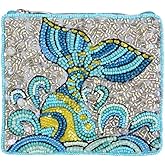 Bamboo Trading Essential Pouch Salty Mermaid, 4.75-inch Width x 4-inch Height