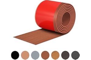 ROUIXSEN Red Teak Wall Molding Trim 3 Inch x 10 Feet, Wall Base Baseboard Molding Trim Flexible Self Adhesive Rubber Wall Base Moulding Trim Peel and Stick Design Home Decoration Skirting Line