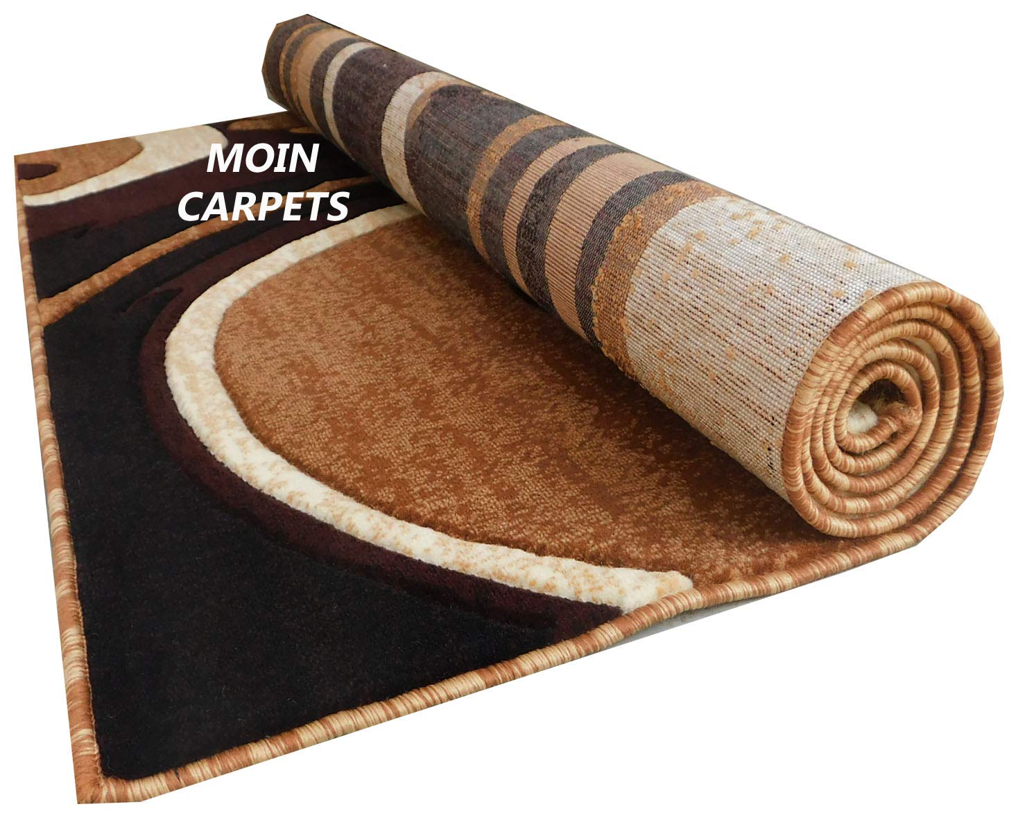 Buy Moin Carpets Contemporary Carpet (Brown, Acrylic, 5 X 7 Feet