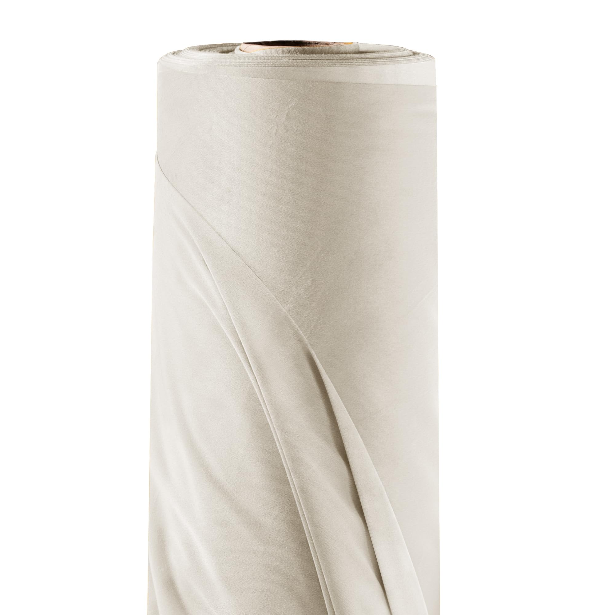 Filumi Velvet Fabric 118Inch (300cm) Wide Cream 3m Length by The metre for Sewing for Dressmaking Material for Curtains Blinds Garments Cushions Upholstery Furniture Covers