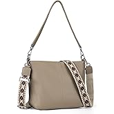 befen Genuine Leather Purse for Women Soft Crossbody Purse Hobo Bag Women's Shoulder bag Handbags with 2 Removable Straps