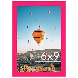 JCJMY 6x9 Picture Frame Pink for Wall Hanging or