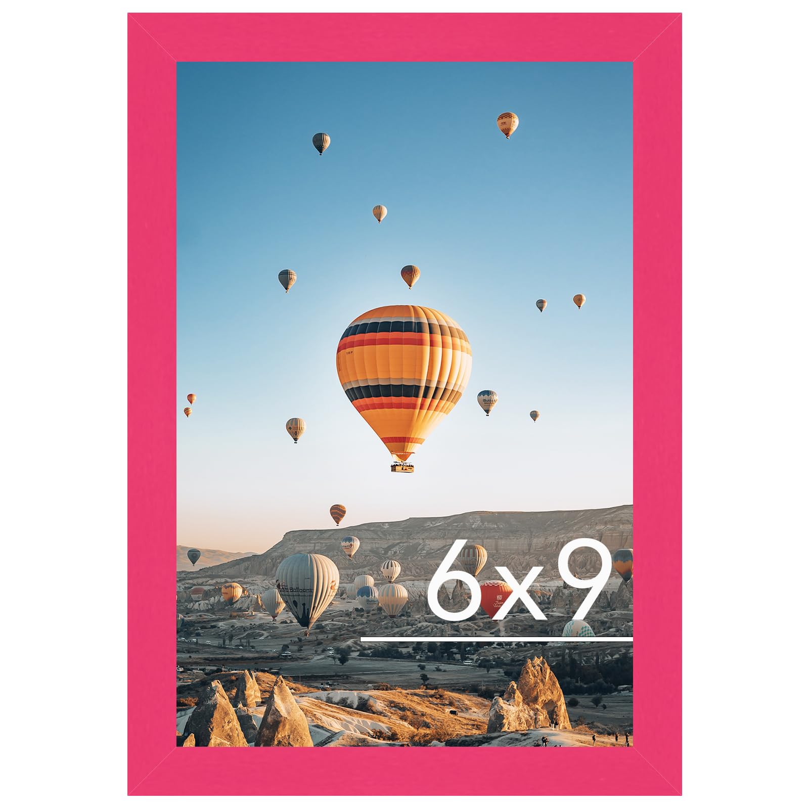 JCJMY 6x9 Picture Frame Pink for Wall Hanging or