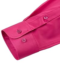 J.VER Men's Dress Shirts Solid Long Sleeve Stretch