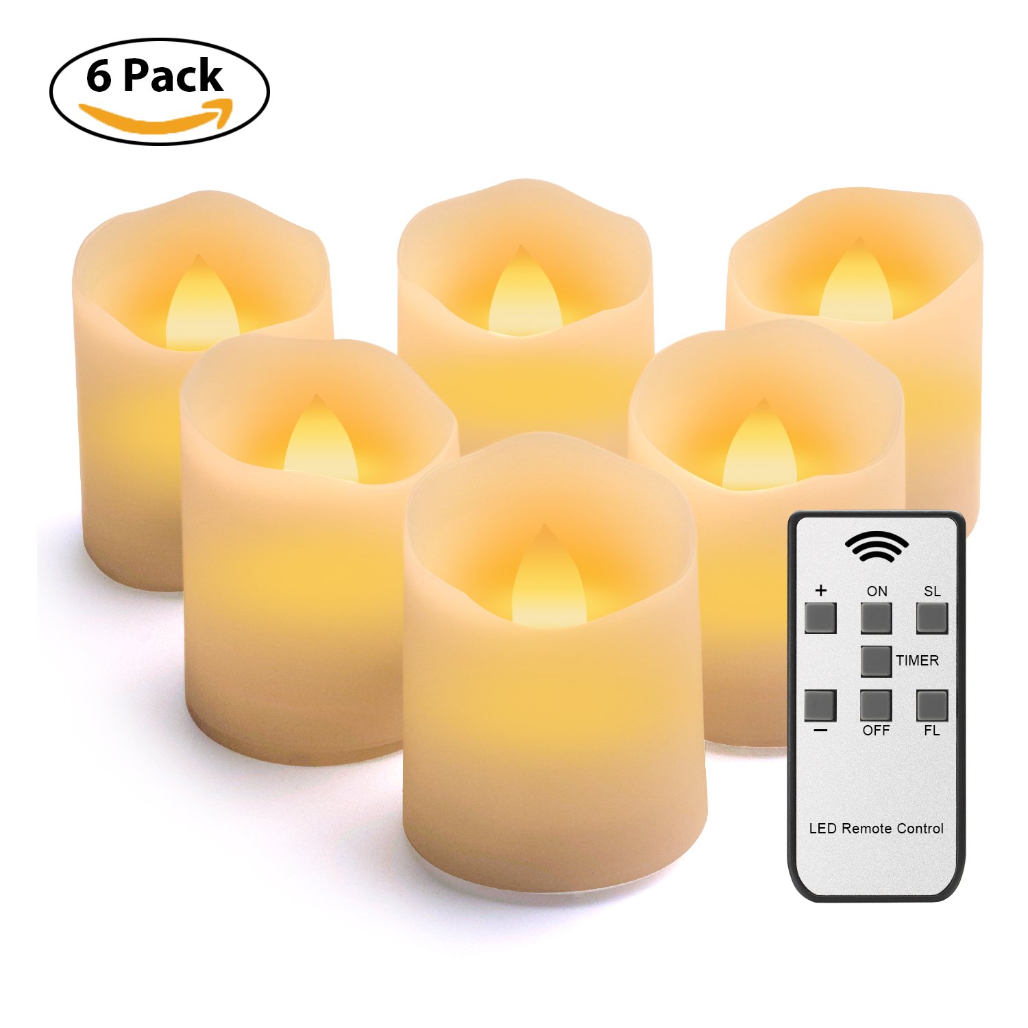 Buy LED Candles, Flameless Flickering Tealight Candles with Timer and
