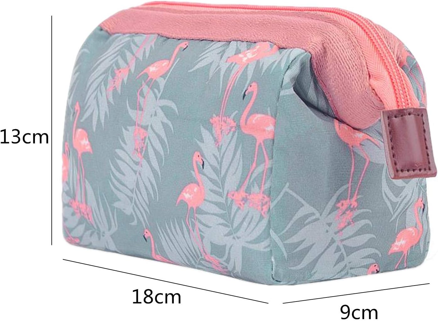 Makeup Bags, Small Make Up Bag Organiser Flamingo Cosmetic Bags Brush Pouch Portable Travel Toiletry Bag for Women Girls (Flamingo) - Image 5