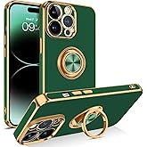 BENTOBEN for iPhone 14 Pro Case, iPhone 14 Pro Phone Case, Slim Fit 360° Ring Holder Shockproof Kickstand Magnetic Car Mount Supported Protective Women Men Cover for iPhone 14 Pro, Midnight Green