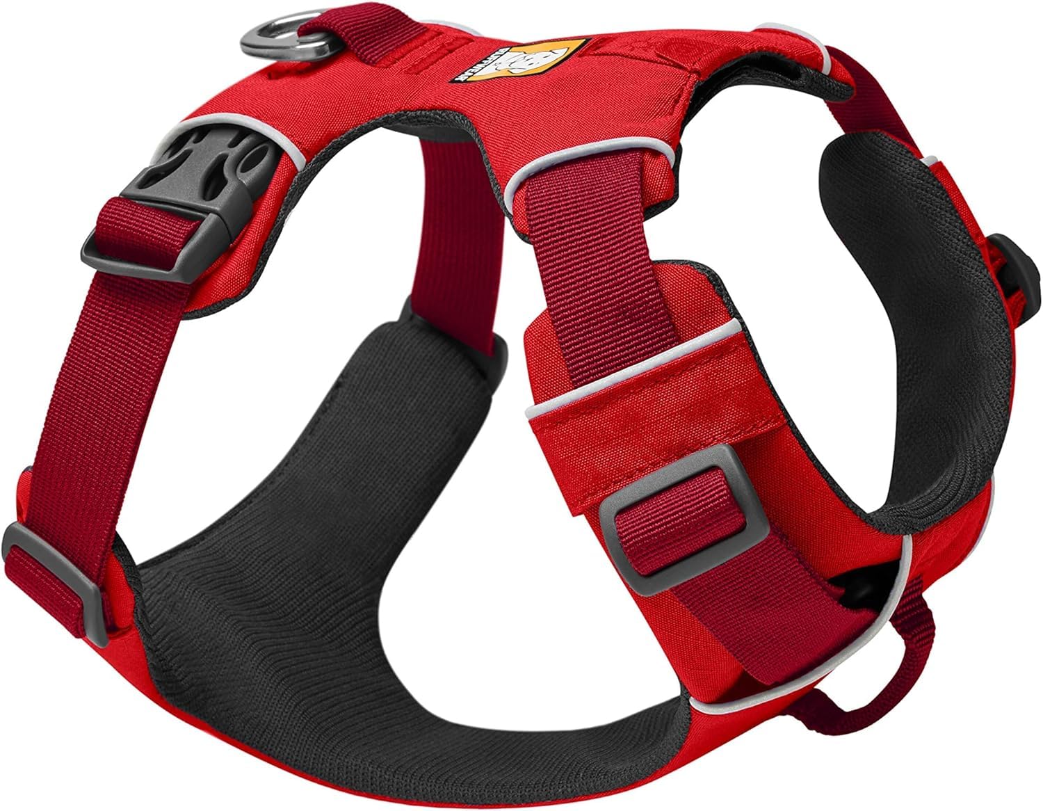 RUFFWEAR Front Range Dog Harness, Reflective Padded No Pull Harness, Red Sumac, XX-Small