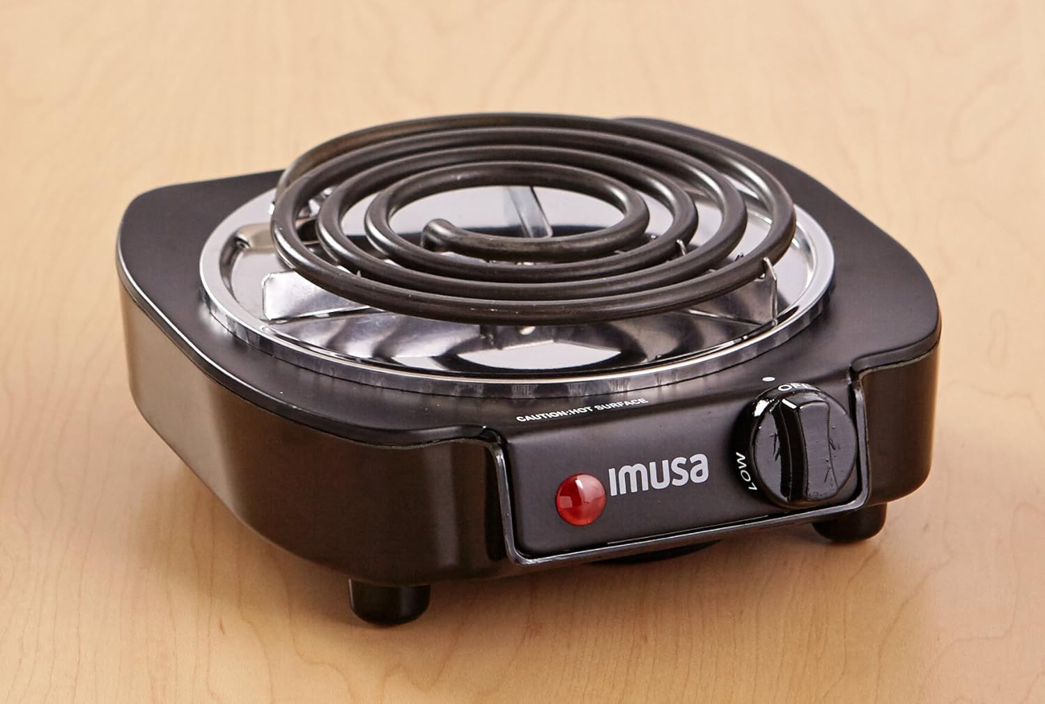 IMUSA USA GAU-80305 Electric Single Burner 1100-Watts, Black: Electric Countertop Burners: Kitchen & Dining