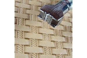PRO LEATHER CARVERS X501 Rope Basket Weave Stamp, Japan Select Leather Stamping Tool