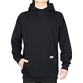 BOCOMAL FR Hoodies Pullover 12.5oz Heavyweight Permanent Flame Resistant Modacrylic Cotton Hooded Sweatshirts