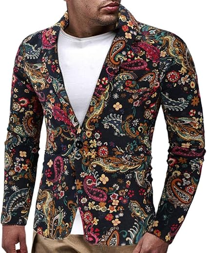 Hommes Blazer En Jersey Classique Droit Ajusté Pour Homme