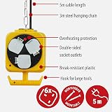 Brennenstuhl 2x 3-Way Hanging Workshop Power Distributor 5m Extension Cord view 2
