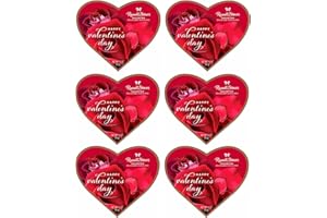 SMILING SWEETS Russell Stover Valentine's Day Gift Box Assorted Chocolates - Pack of 6 - Delicious Treats in Decorated Packaging Gift Idea for that Special Someone