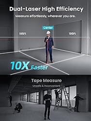 MiLESEEY DP20 Pro Dual Laser Measuring Tool, 390Ft