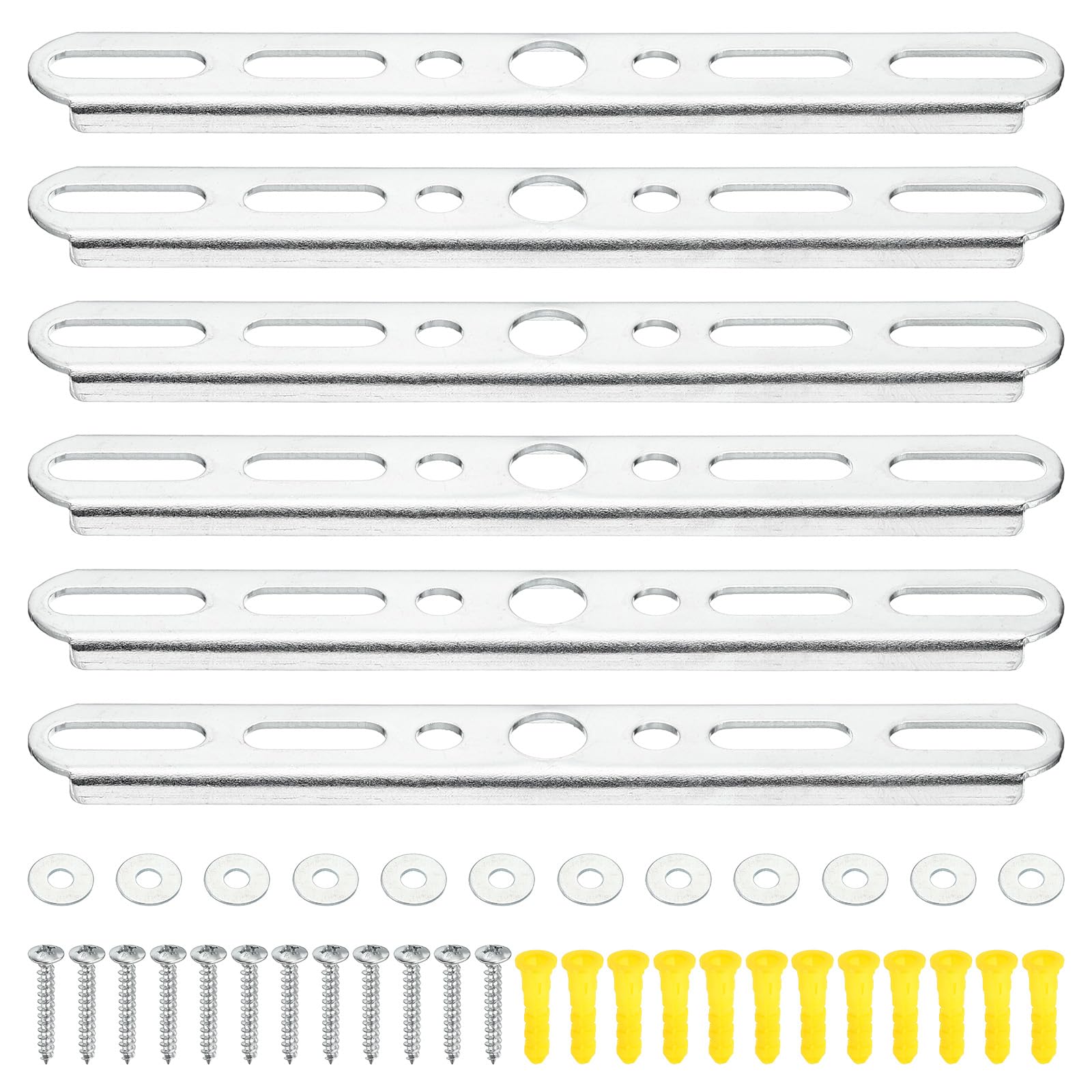 PATIKIL 140mm 5.5 Inch Ceiling Light Plate Kit, 6 Set Pendant Light Fixture Mounting Bracket Crossbar with Screw Nuts Accessories for Chandelier Wall Lighting