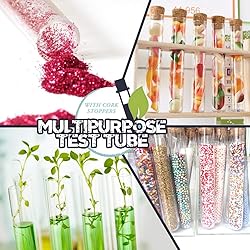 HNYYZL Test Tubes,15pcs Clear Plastic Test Tubes