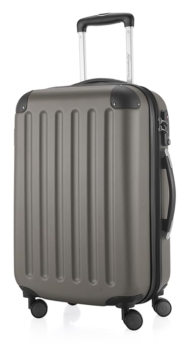 Hauptstadtkoffer - Spree - Handgepäck Hartschalen-Koffer Trolley Rollkoffer Reisekoffer Erweiterbar, TSA, 4 Rollen, 55 cm, 42