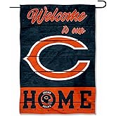 Chicago Bears Welcome Home Decorative Garden Flag Double Sided Banner