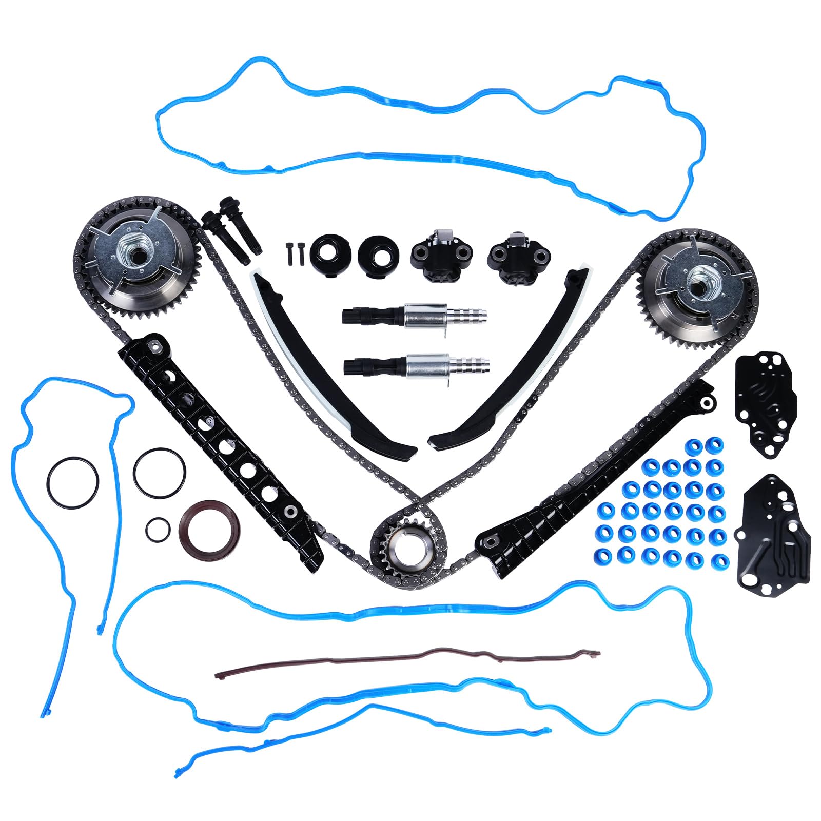 Photo 1 of Autodevil Timing Chain Kit 5.4L Fit for F150 2004-2010 for F250 F350 Super Duty 2005-2010, for Expedition/Navigator 2005-2014, for Mark LT 06-08, Engine Time Parts Set TK-FD019-1-S869