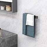 Vista SUS304 Self-Adhesive Towel Holder 25 cm Black Stainless Steel No Drilling view 2