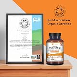 PH PROWISE Organic Turmeric Capsules 1440mg 120 Veggie Pills Black Pepper Ginger view 4