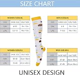 LEOSTEP Compression Socks 20-30 mmHg 4 Pair Men Women Non-Slip Long Tube view 3