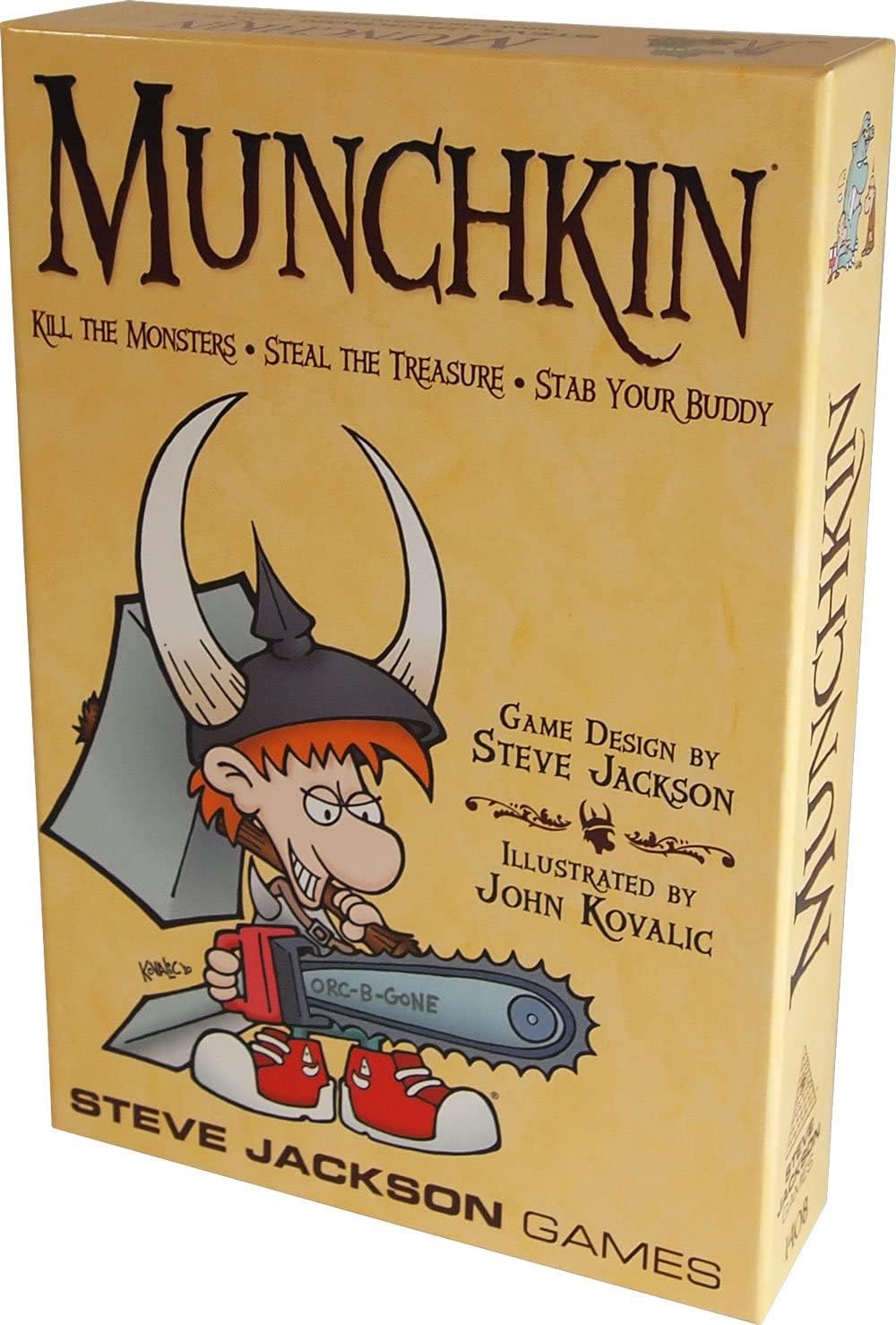 Steve Jackson Games, Munchkin, Board Game, Ages 10+, 3 to 6 Players, 60 Minutes Playing Time, Black — image 1