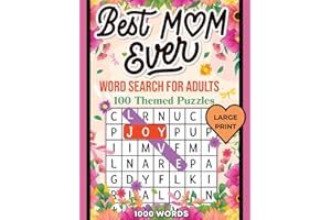 Best Mom Ever Large Print Word Search For Adults: Happy Mother’s Day Word Search Puzzle Book | 100 Themed Word Find Activitie