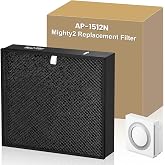 Mighty2 Replacement Filter for Coway Airmega Mighty2 AP-1512N Air Purifier | 2-in-1 True HEPA Activated Carbon Filter for Home Large Room, AP-1512N, (𝗡𝗢𝗧 𝗳𝗼𝗿 𝗔𝗣-𝟭𝟱𝟭𝟮𝗛𝗛)
