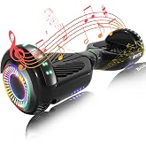 SIMATE Hoverboard, Bluetooth All Terrain Hover Boards with LED Lights and APP Control, Gifts for Kids Adults Girls Boys, for 