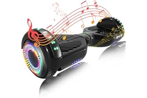 SIMATE Hoverboard, Bluetooth All Terrain Hover Boards with LED Lights and APP Control, Gifts for Kids Adults Girls Boys, for All Ages