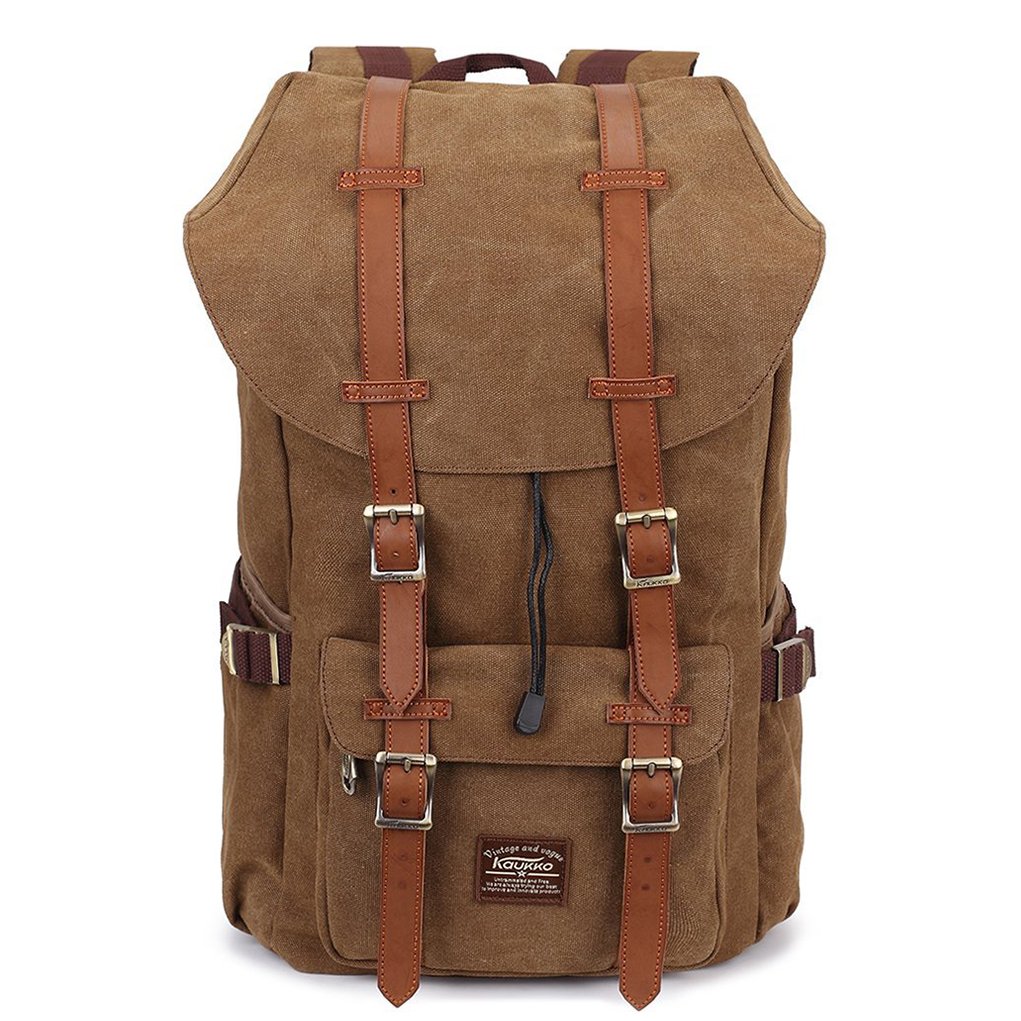 KAUKKO Kf Men's Backpack, Brown [e5], 45 x 27 x 17cm, Daypack