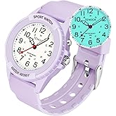 TENOCK Waterproof Nurse Watch for Medical Professionals Students Women Men, Night Light, 12/24 Hour Military Time Easy to Read Dial, Second Hand Watch for Nursing Day Gifts