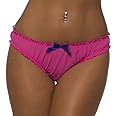 Velvet Kitten by Lingerie Diva Sexy Sheer Ruched Rene Ruffle Panty