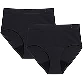 Thinx for All Hi-Waist Period Underwear, Holds 12 Tampons*, Leakproof, Odor Control, 2-Pack Reusable